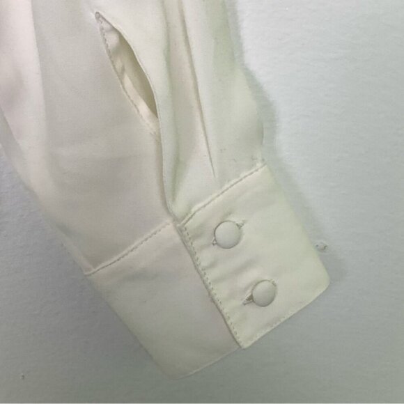 Vintage Precis Button Down White Blouse - Picture 7 of 8